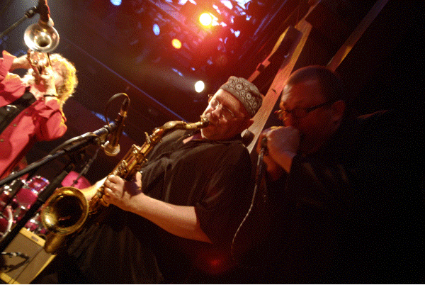 Hazmat Modine Horn Section, Pam Fleming, Steve Elson, Bill Barrett