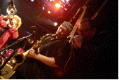 Hazmat Horn Section in Hamburg: Pam Fleming, Steve Elson, Bill Barrett